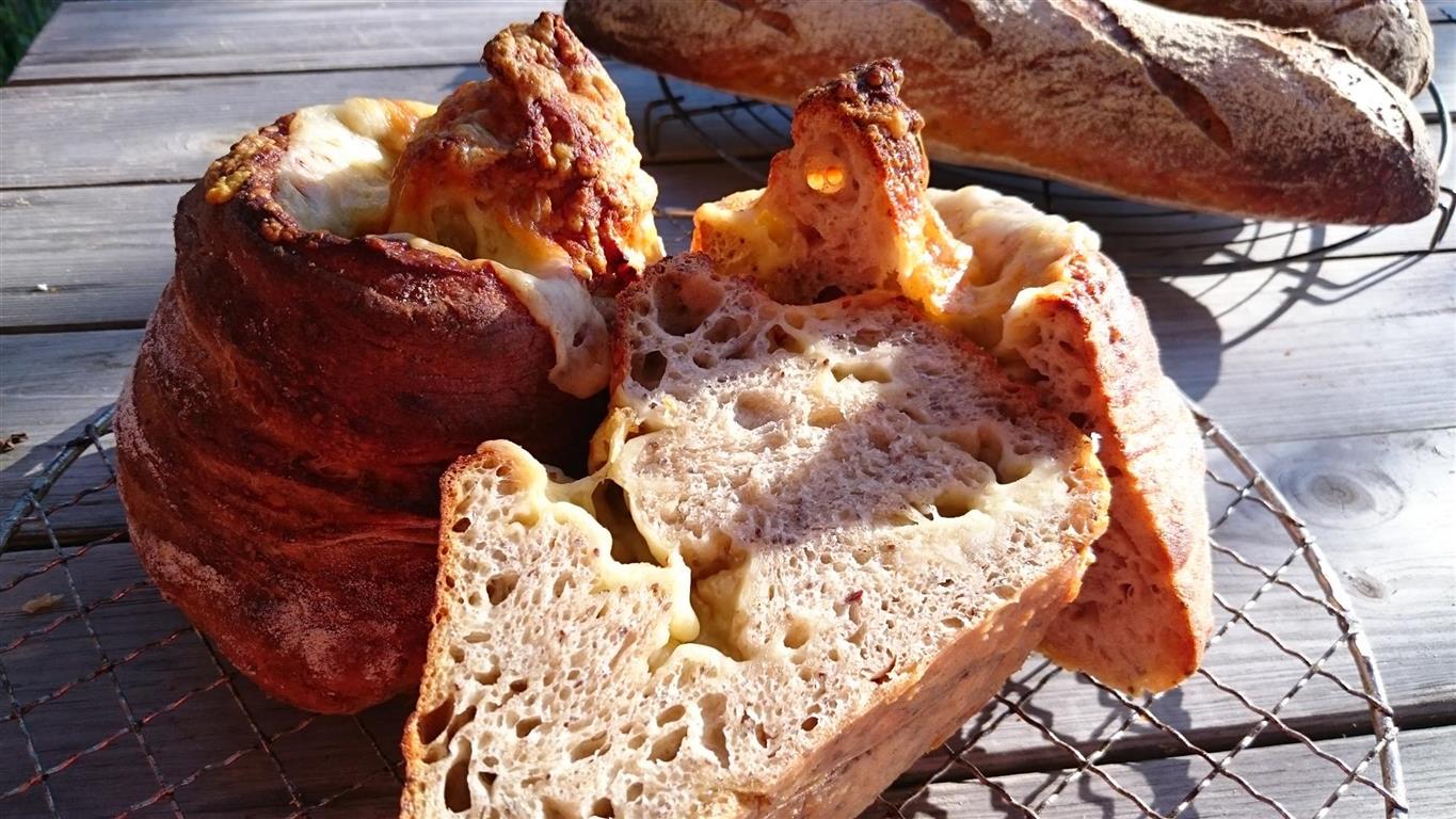 Käsebrot mit Chia-Samen