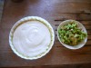 Quarktarte wird jetzt mit Rhabarber bestückt