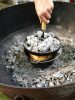 Backen am Kohlemeiler